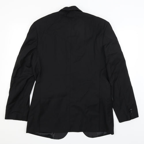 Taylor & Quiff Mens Black   Jacket Blazer Size L