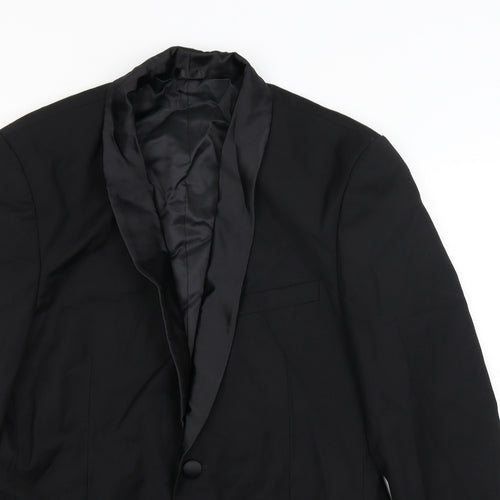 Taylor & Quiff Mens Black   Jacket Blazer Size L
