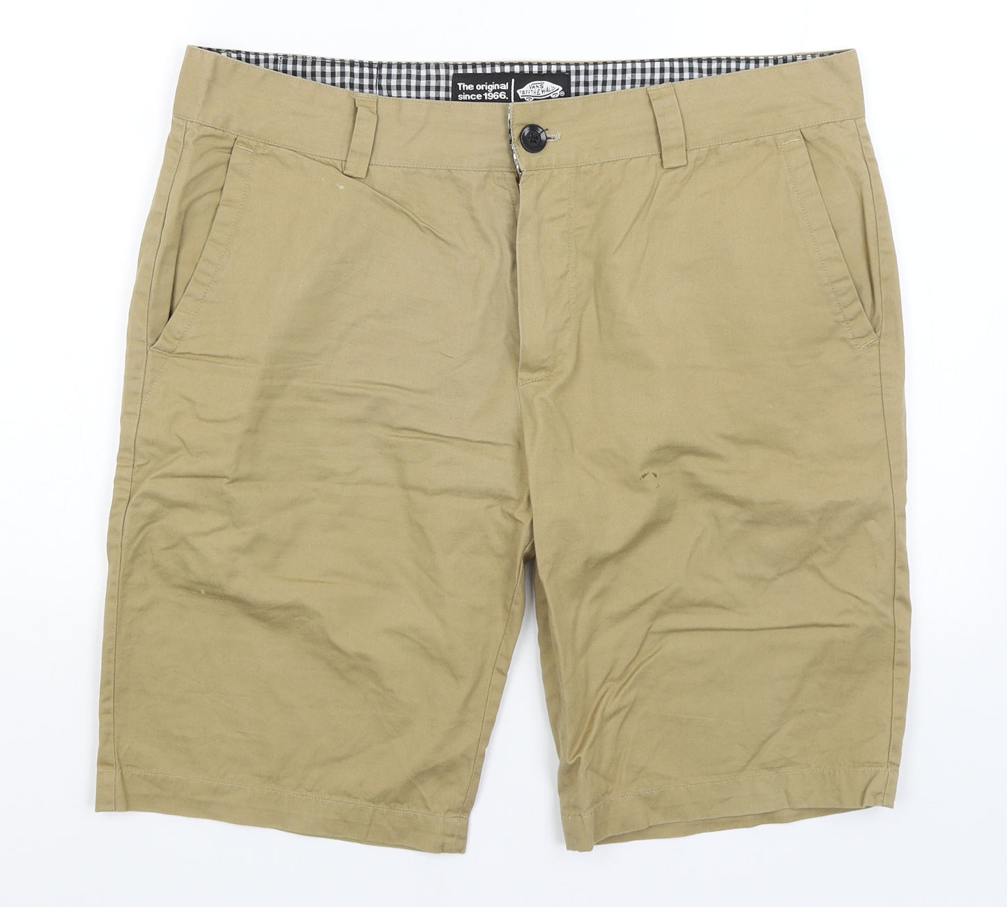 VANS Mens Beige   Chino Shorts Size 36 in