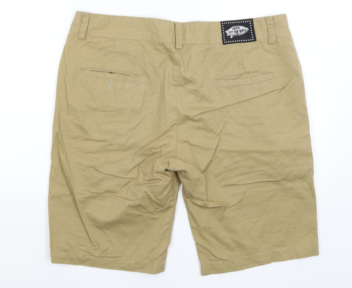 VANS Mens Beige   Chino Shorts Size 36 in