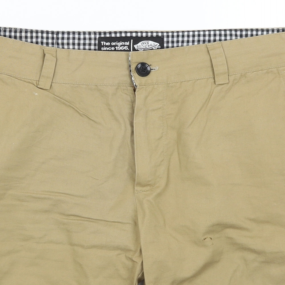 VANS Mens Beige   Chino Shorts Size 36 in