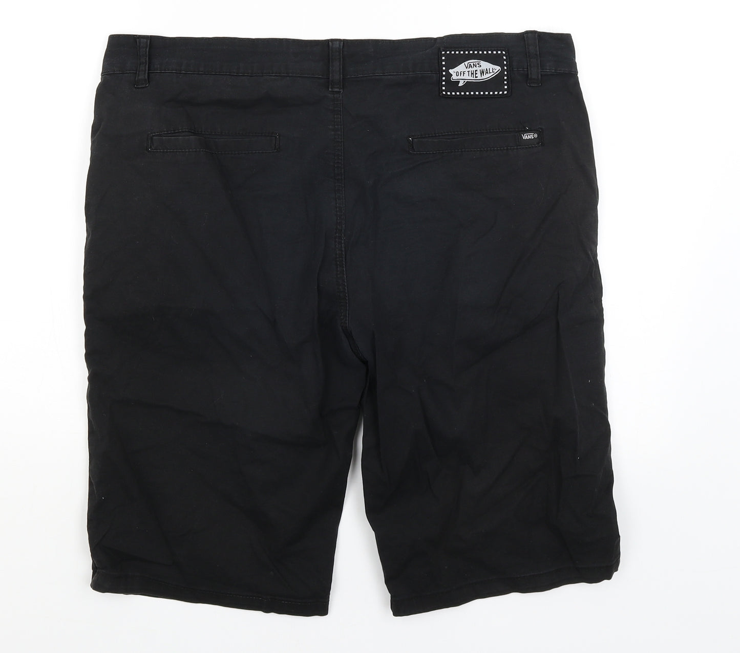 VANS Mens Black   Chino Shorts Size 36 in