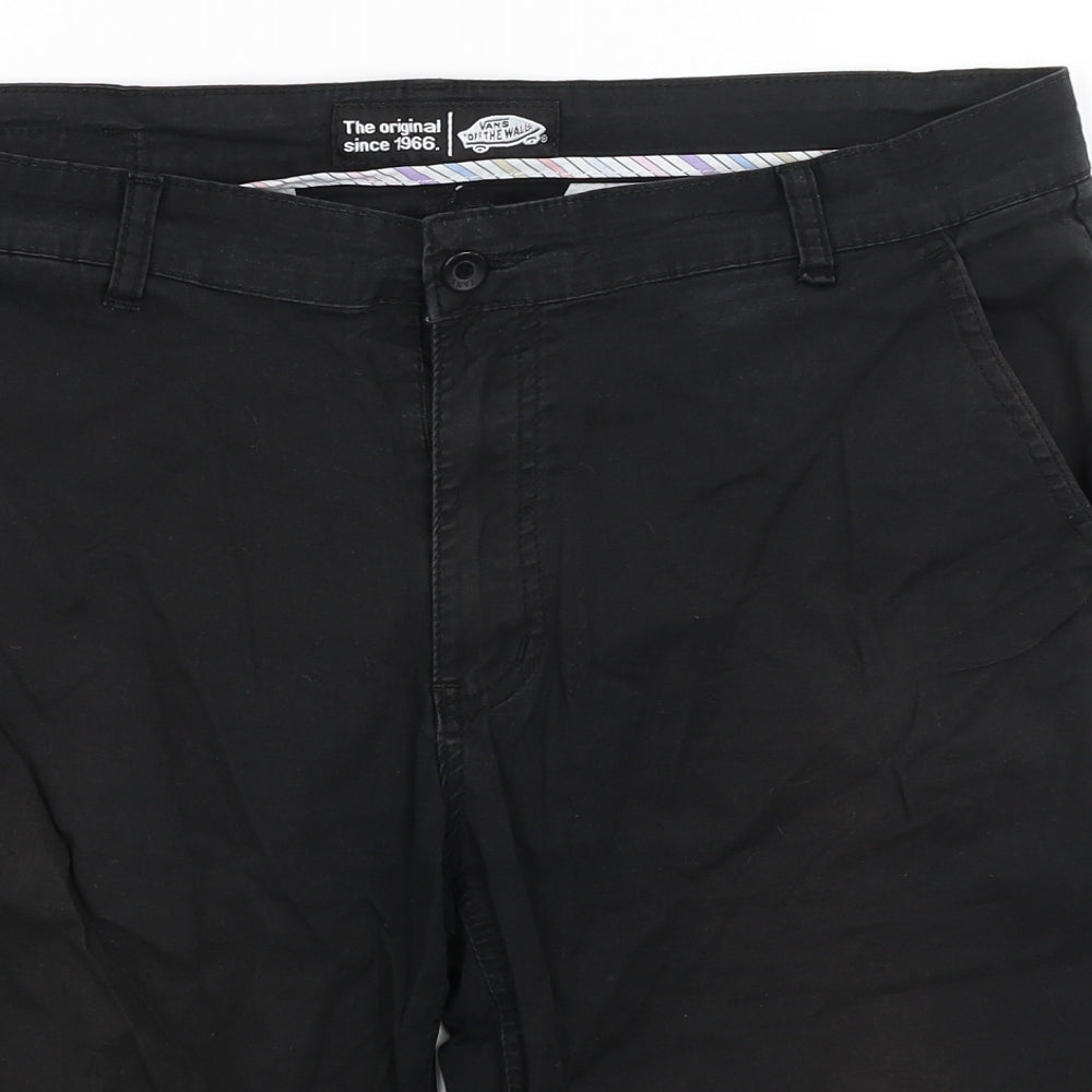 VANS Mens Black   Chino Shorts Size 36 in
