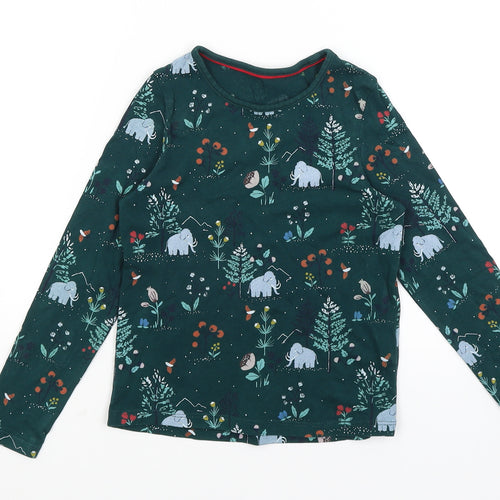 M&S Girls Green   Basic T-Shirt Size 5-6 Years  - Mammoth Scene