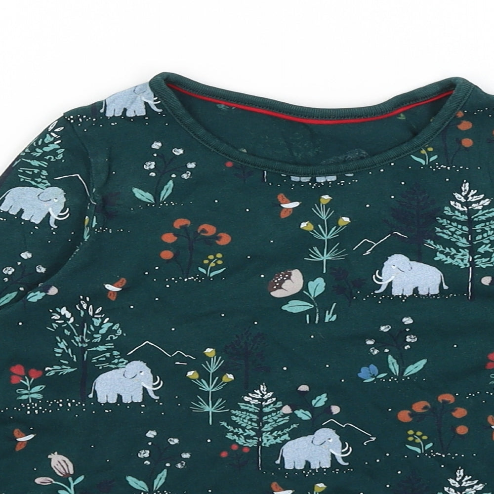 M&S Girls Green   Basic T-Shirt Size 5-6 Years  - Mammoth Scene