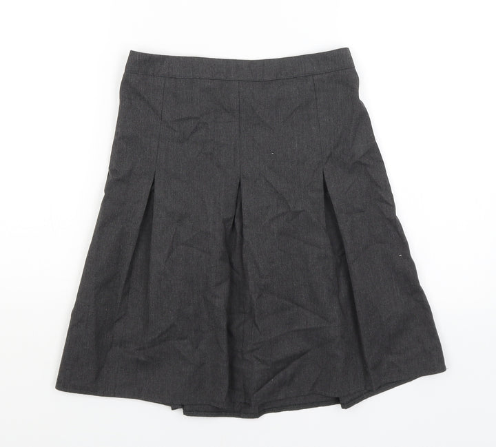George Girls Grey Pleated Skirt Size 10-11 Years