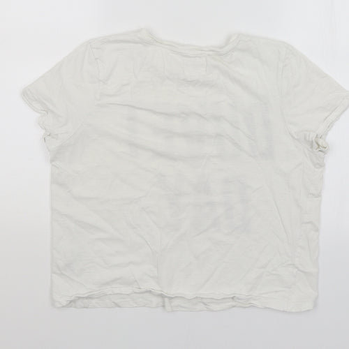 NEXT Womens White   Basic T-Shirt Size 12  - Duvet Day