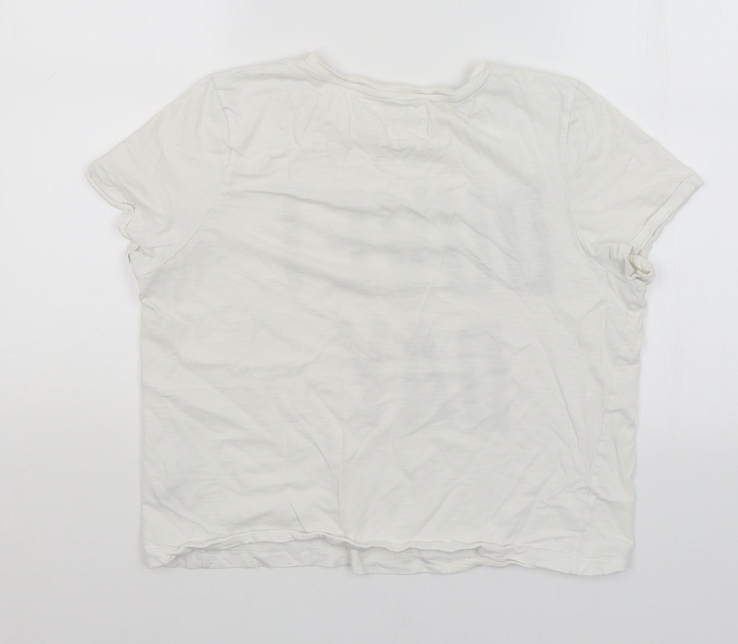 NEXT Womens White   Basic T-Shirt Size 12  - Duvet Day
