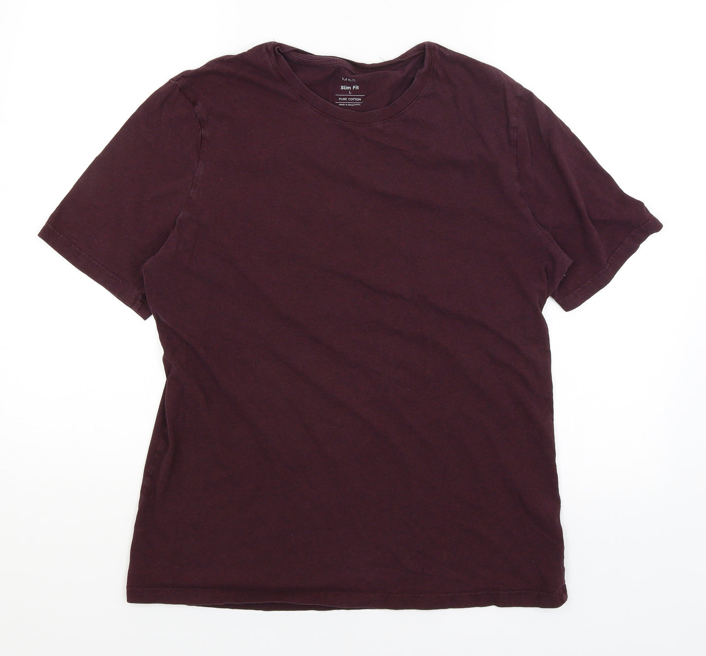 M&S Mens Red    T-Shirt Size L