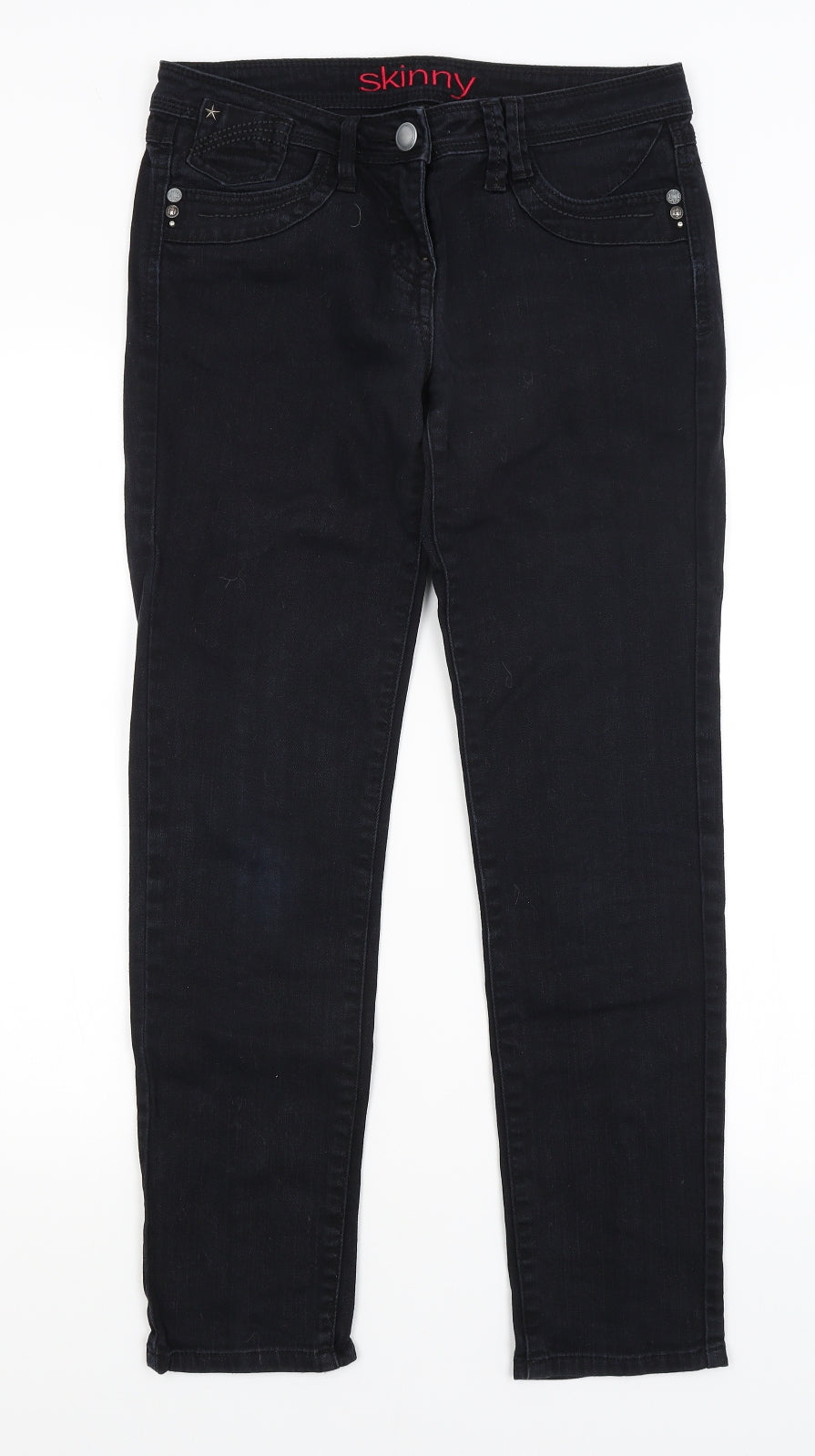 NEXT Womens Black   Skinny Jeans Size 10 L28 in