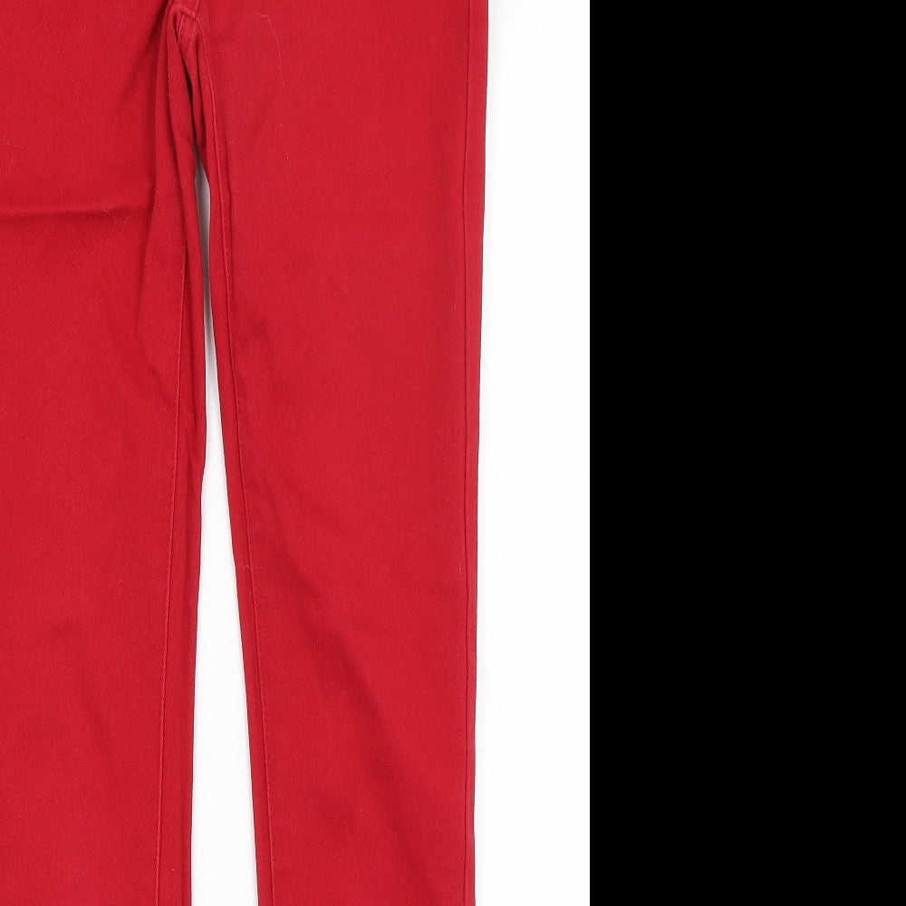 NEXT Womens Red   Skinny Jeans Size 8 L28.5 in