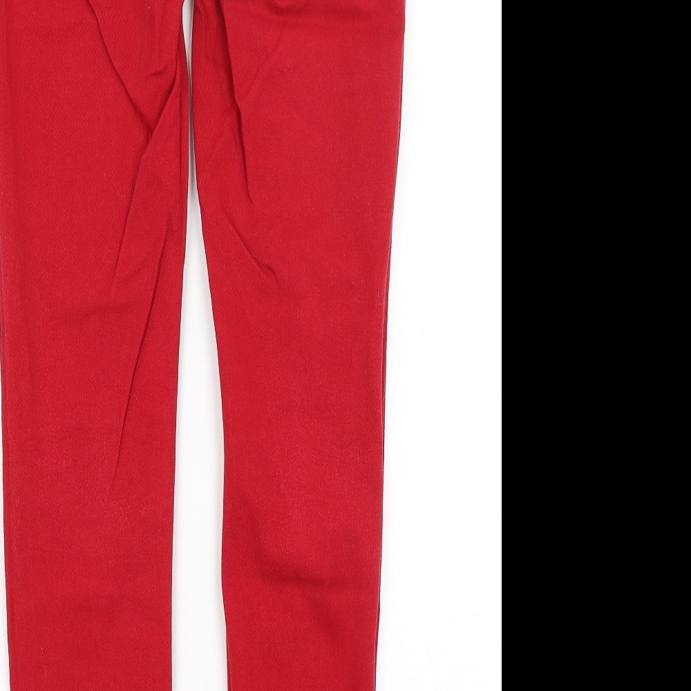 NEXT Womens Red   Skinny Jeans Size 8 L28.5 in