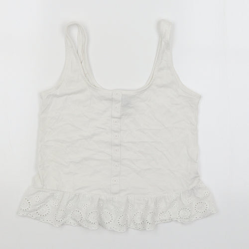 New Look Womens White   Basic T-Shirt Size 6
