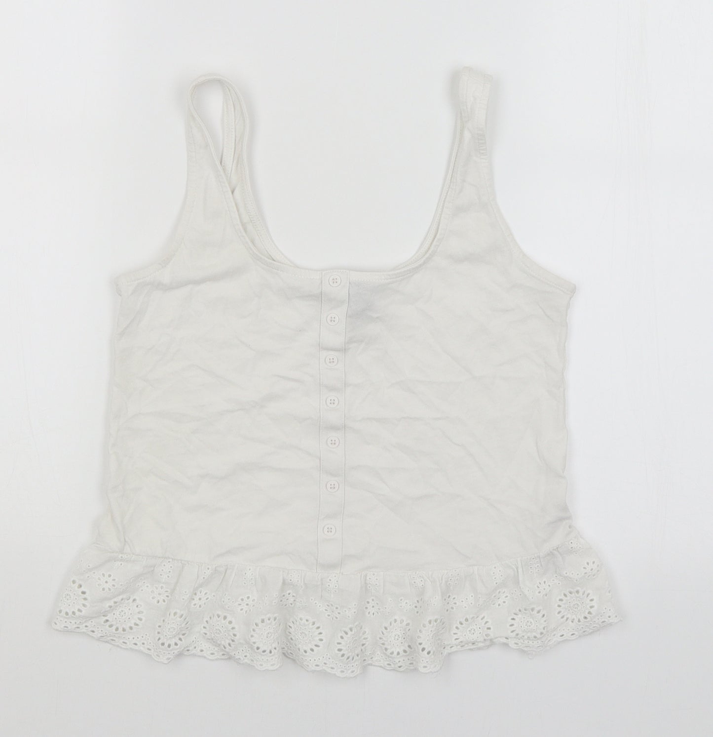 New Look Womens White   Basic T-Shirt Size 6