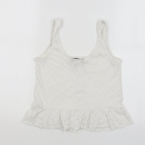 New Look Womens White   Basic T-Shirt Size 6