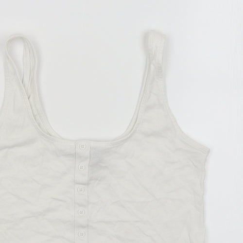 New Look Womens White   Basic T-Shirt Size 6