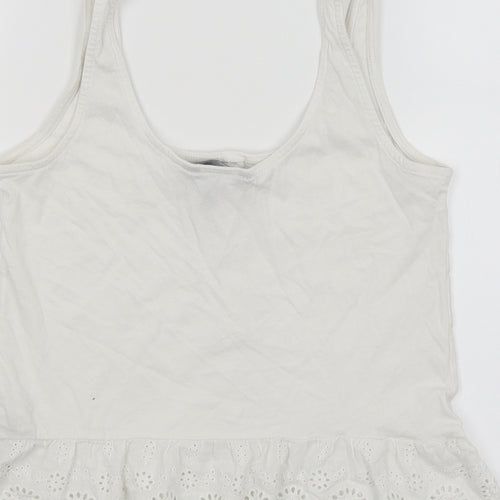 New Look Womens White   Basic T-Shirt Size 6