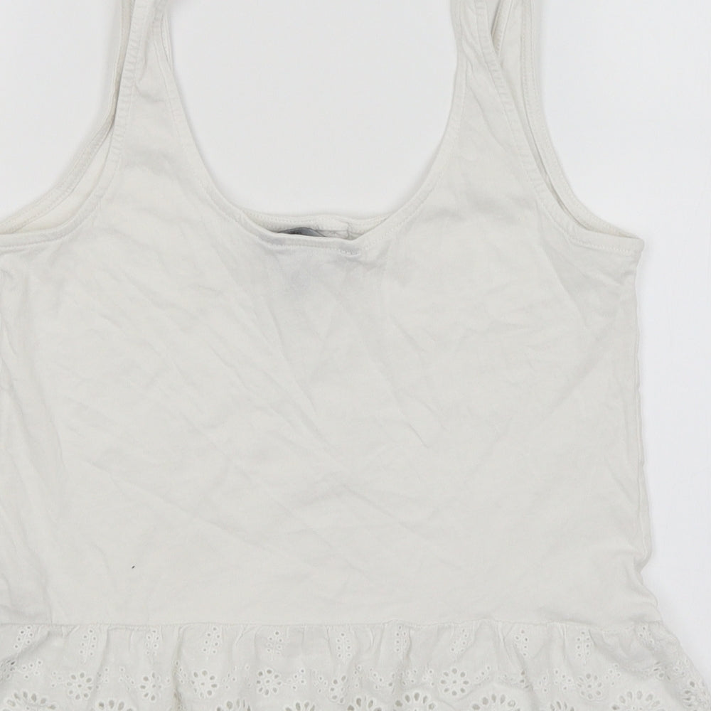 New Look Womens White   Basic T-Shirt Size 6