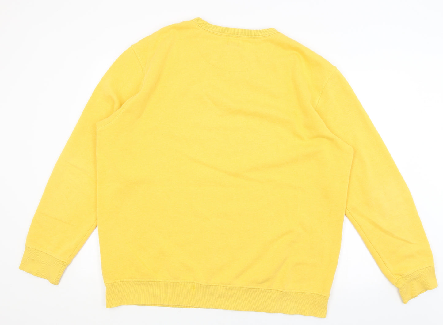 H&M Mens Yellow   Pullover Jumper Size XL
