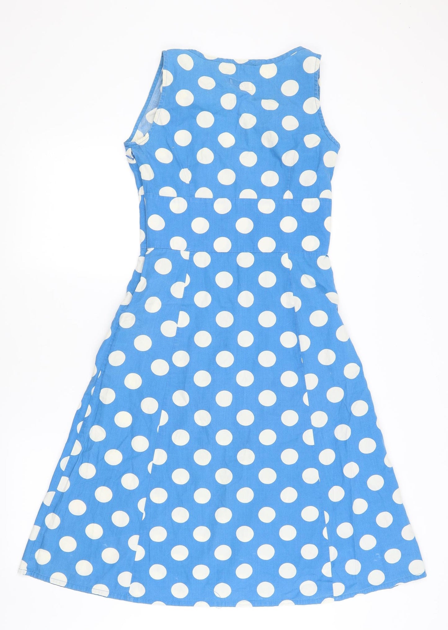 Joules Womens Blue Polka Dot  Fit & Flare  Size 8