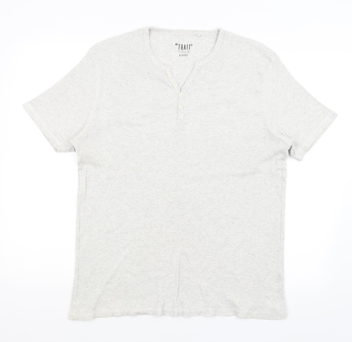 Trait Mens Grey    T-Shirt Size XL