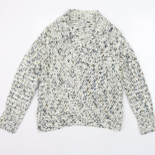 Nina Murati Womens White   Cardigan Jumper Size L