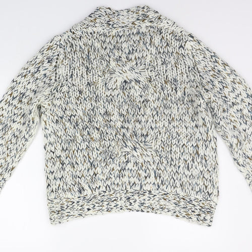 Nina Murati Womens White   Cardigan Jumper Size L