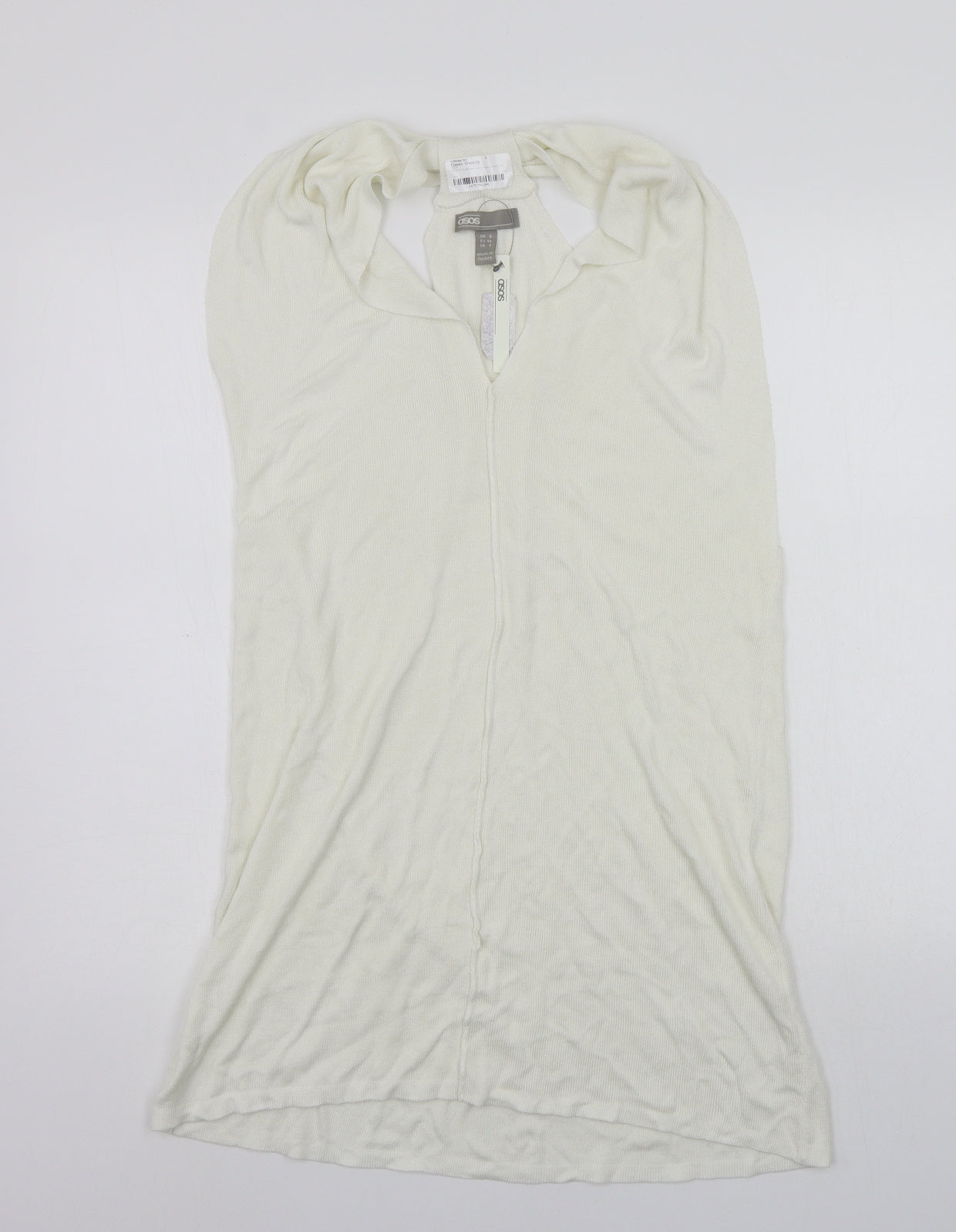 ASOS Womens White   Jumper Dress  Size 8
