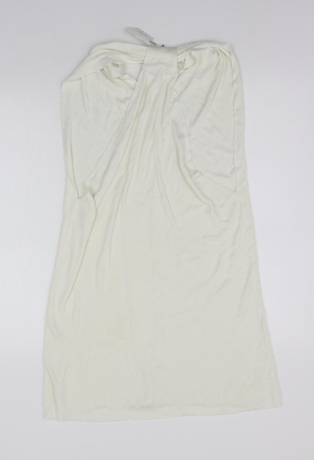 ASOS Womens White   Jumper Dress  Size 8