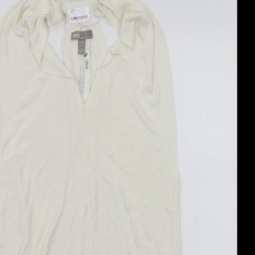 ASOS Womens White   Jumper Dress  Size 8