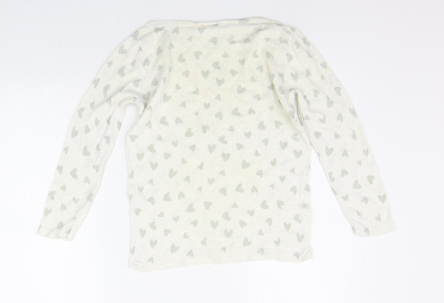 NEXT Womens White Geometric  Pullover Jumper Size 10