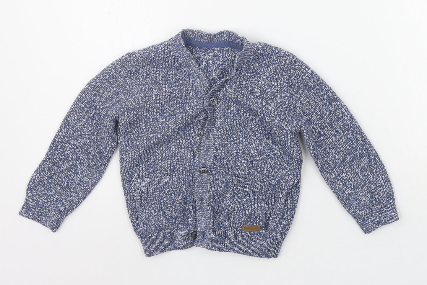 Marks and Spencer Boys Blue   Cardigan Jumper Size 9-12 Months