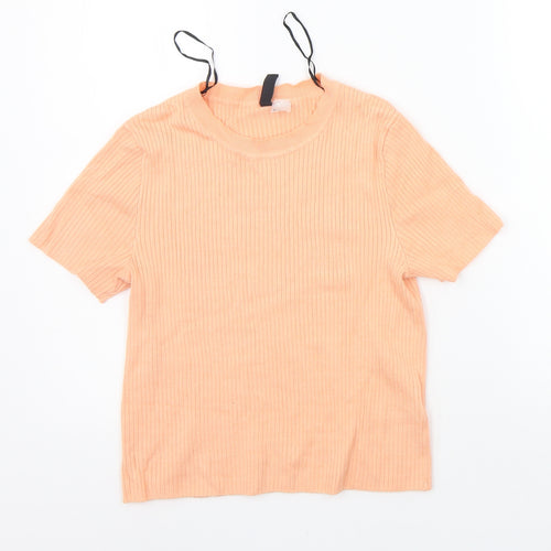 Divided Womens Orange   Basic T-Shirt Size M
