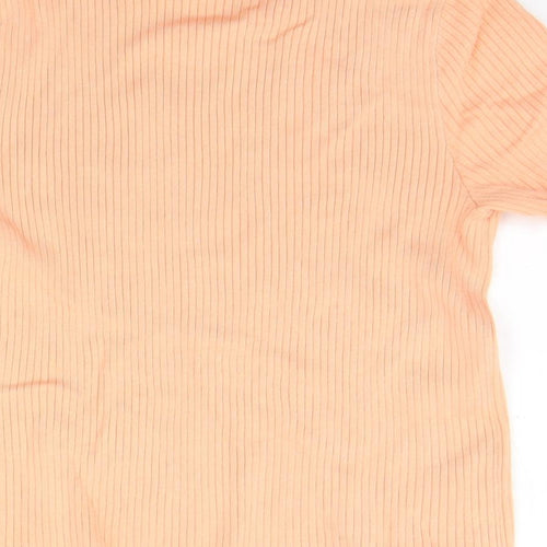 Divided Womens Orange   Basic T-Shirt Size M