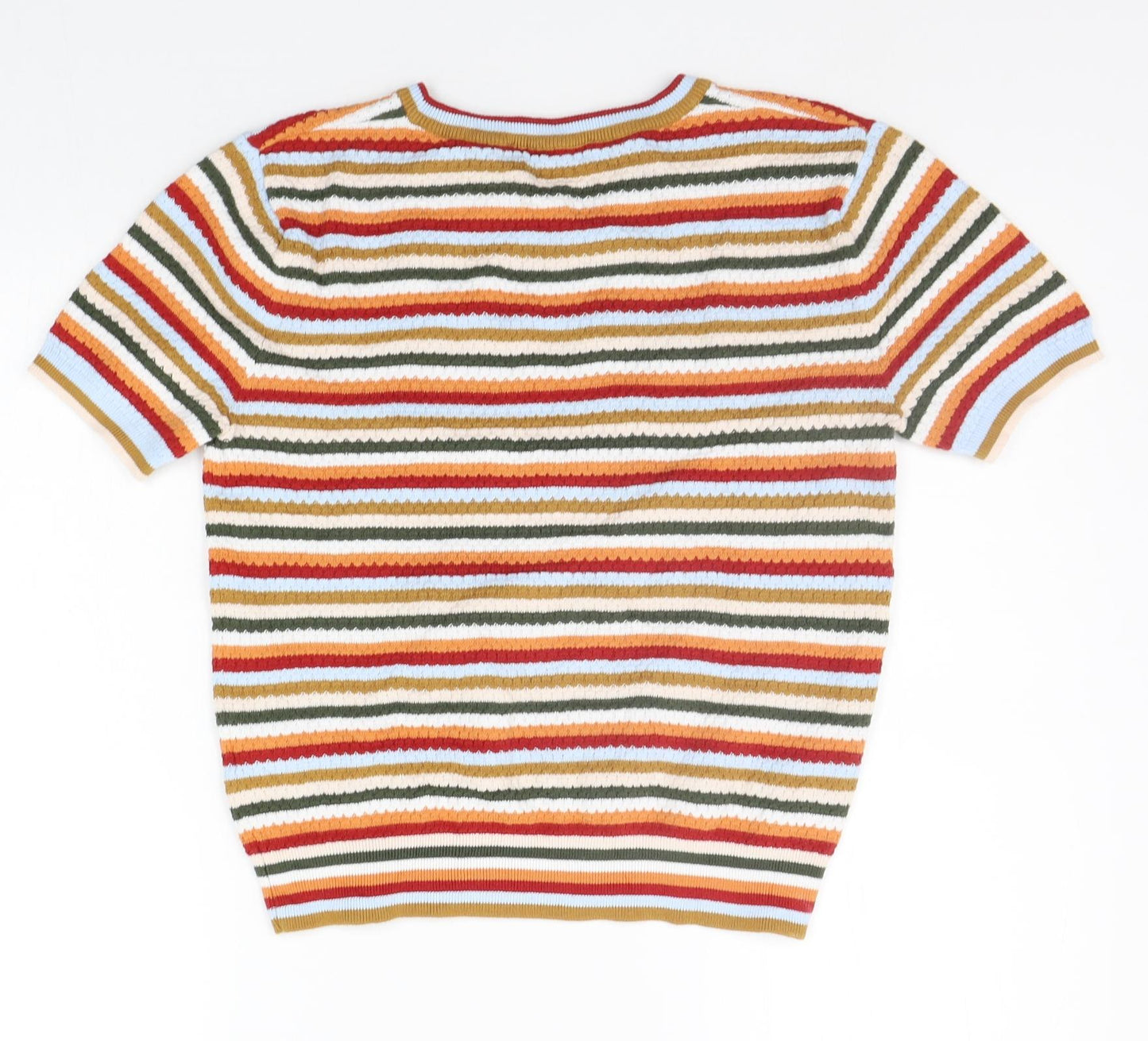 Zara Womens Multicoloured Striped  Pullover Jumper Size M