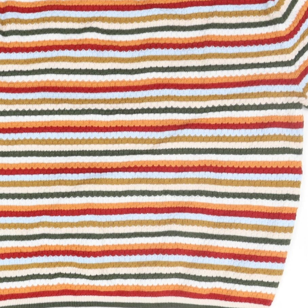 Zara Womens Multicoloured Striped  Pullover Jumper Size M
