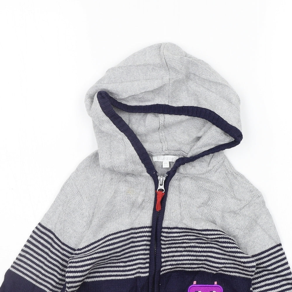 Blue Zoo Boys Orange   Full Zip Hoodie Size 4-5 Years