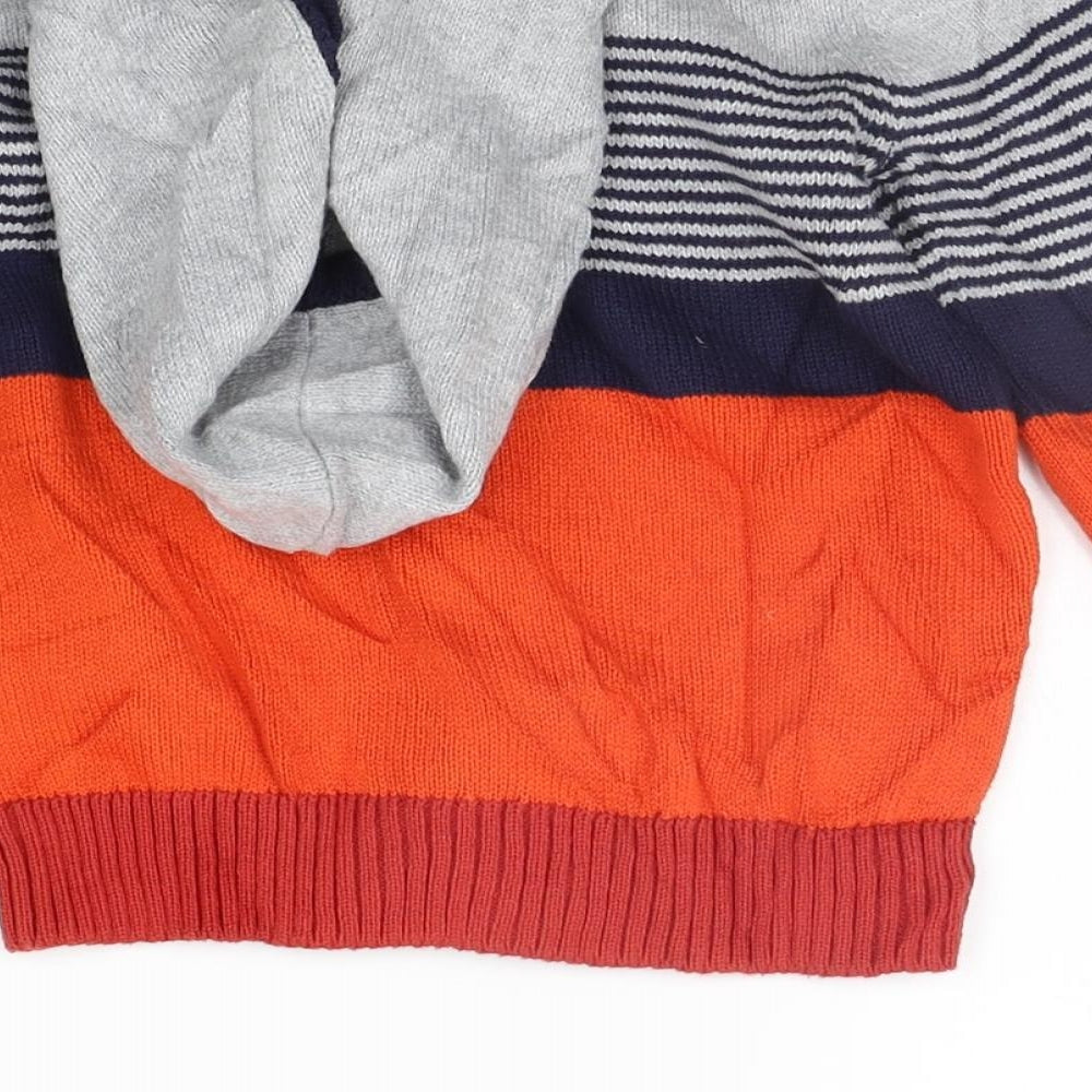 Blue Zoo Boys Orange   Full Zip Hoodie Size 4-5 Years
