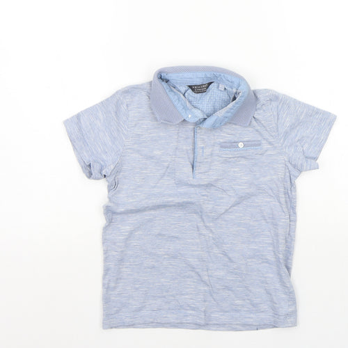Primark Girls Blue   Basic Polo Size 6-7 Years