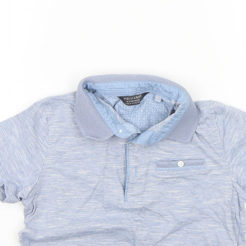 Primark Girls Blue   Basic Polo Size 6-7 Years