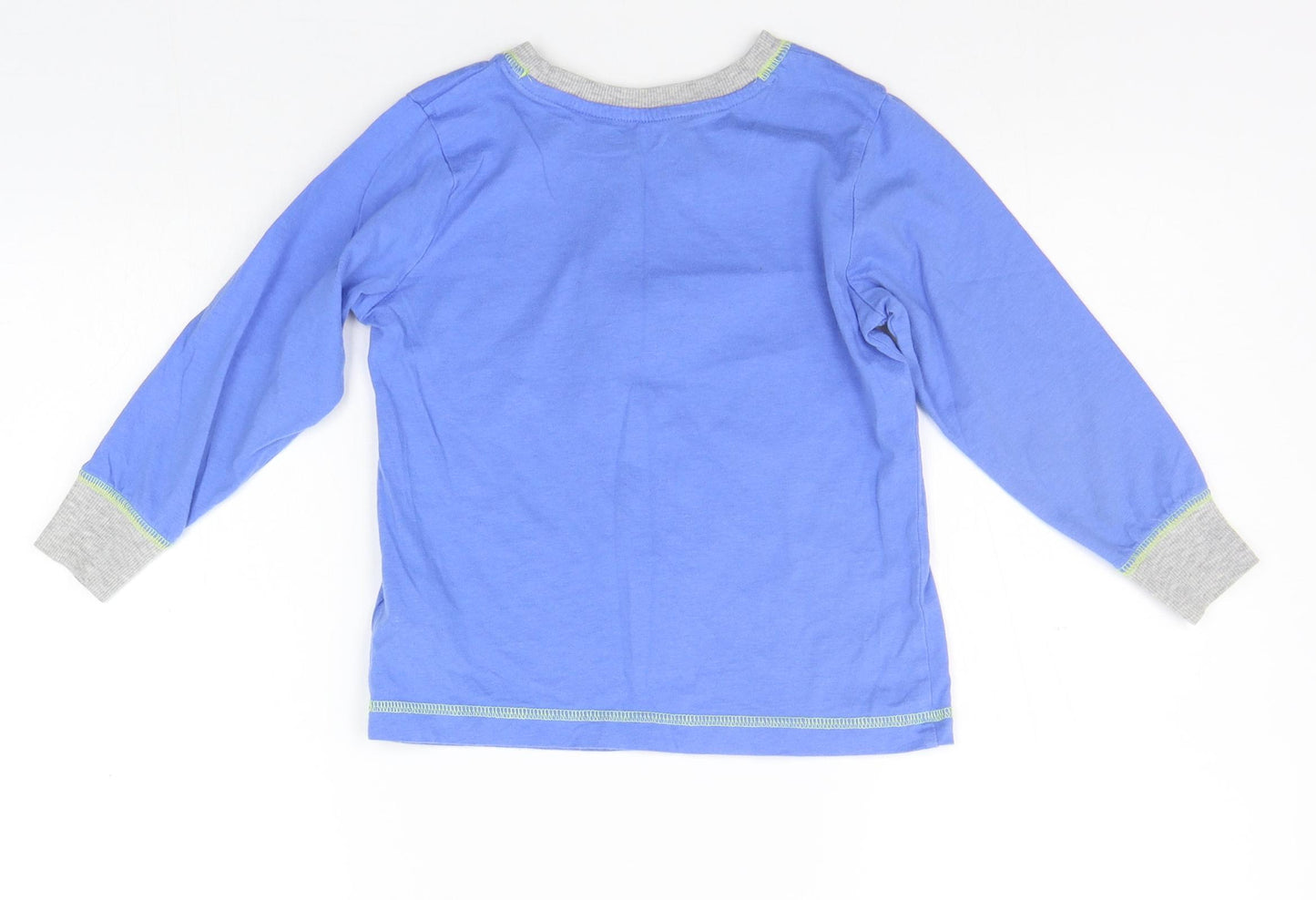 Matalan Girls Blue   Basic T-Shirt Size 4-5 Years  - DINOSAUR