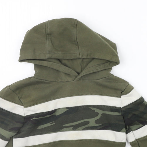 George Girls Green Houndstooth  Pullover Jumper Size 4-5 Years