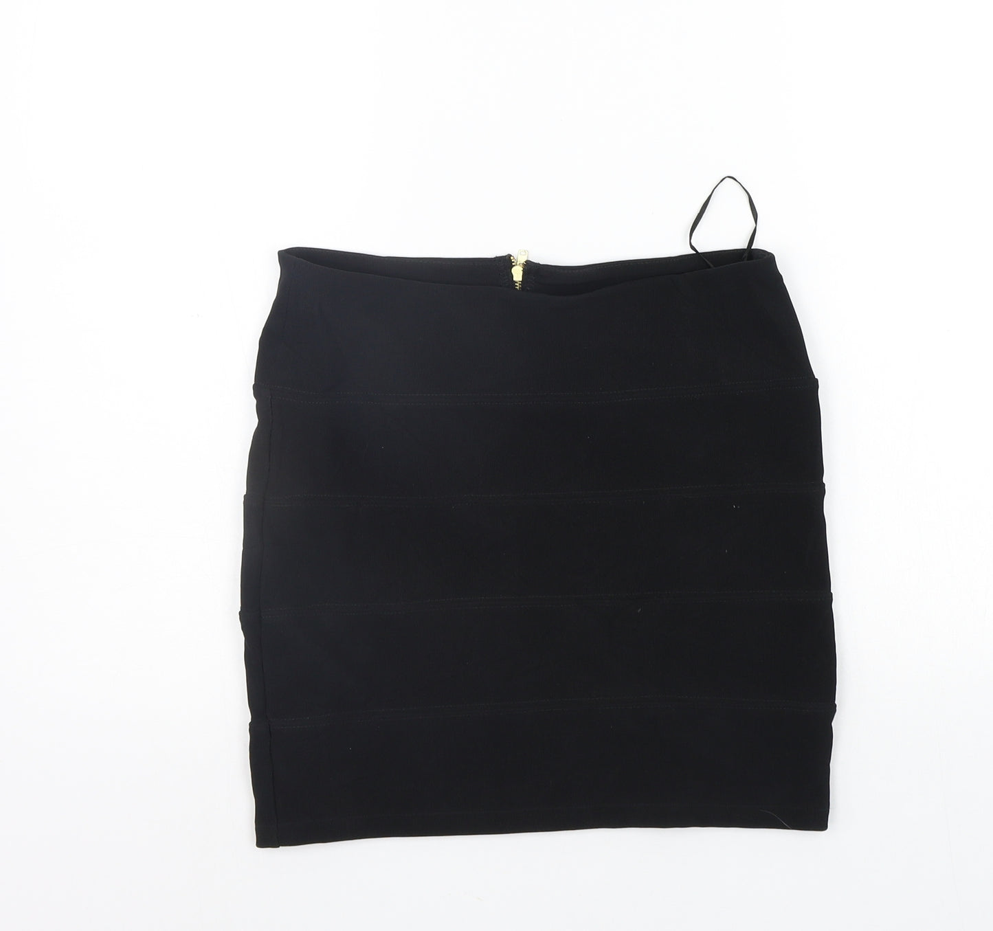 Topshop Womens Black   A-Line Skirt Size 10