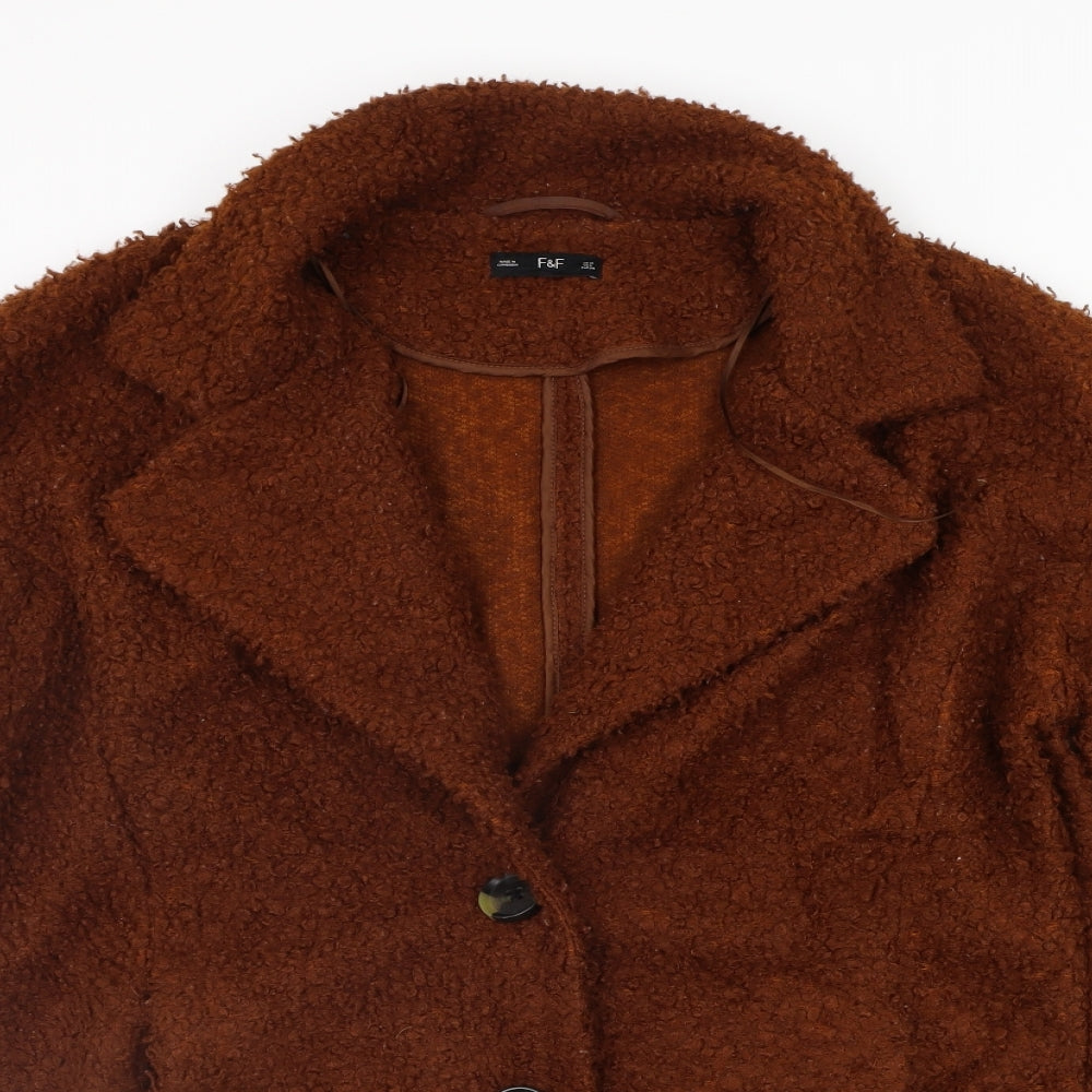 F&F Womens Blue   Jacket Coat Size 10