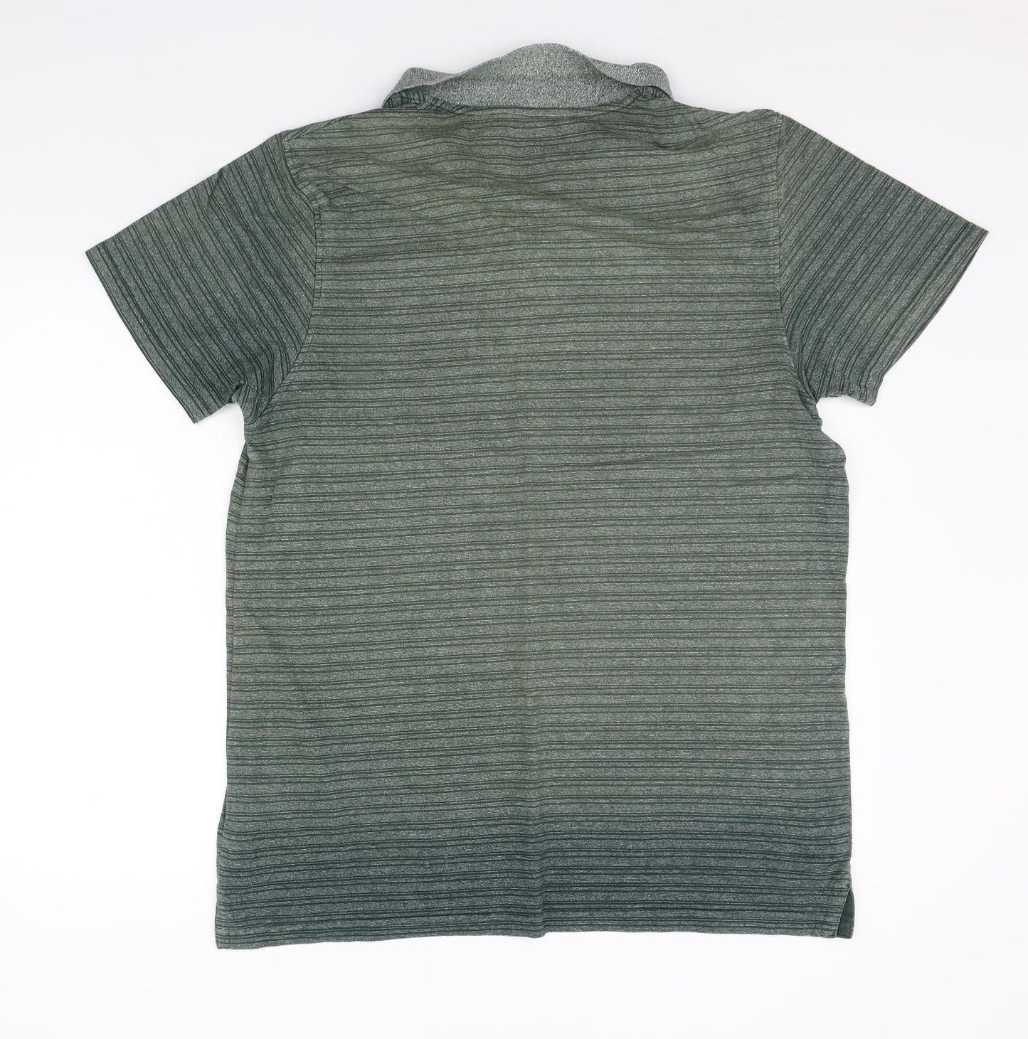moutain warehouse Mens Green Striped   Polo Size L