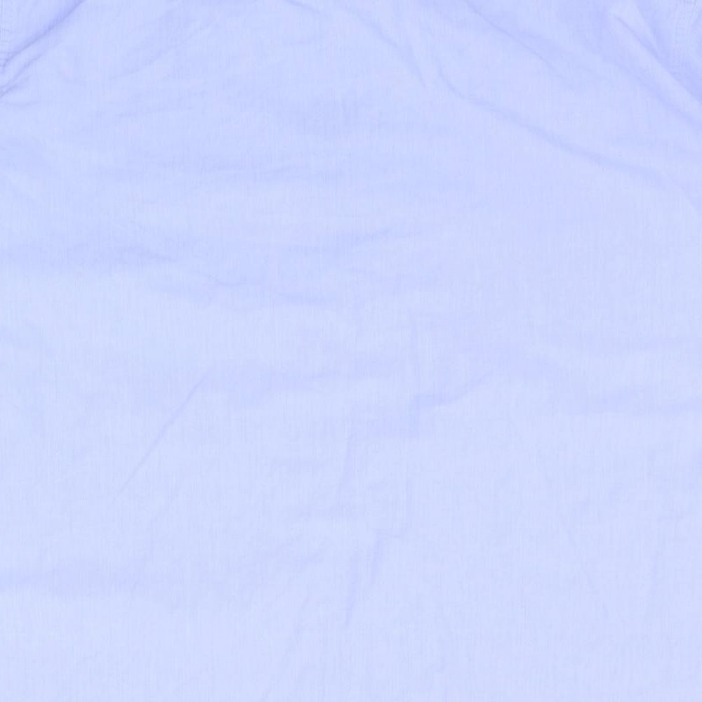 TU Mens Blue    Button-Up Size 17
