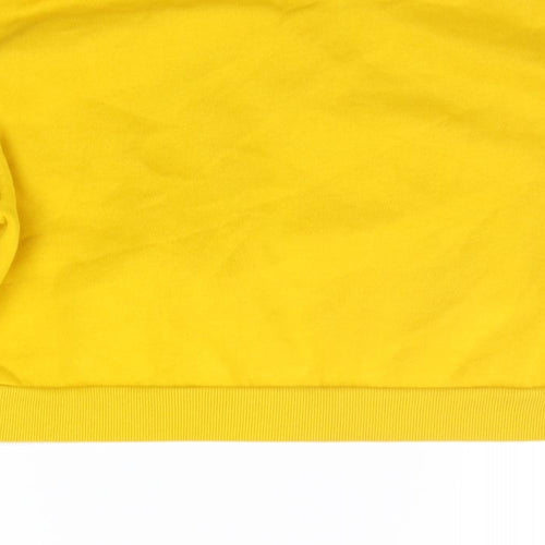 Divided Womens Yellow   Pullover Jumper Size M