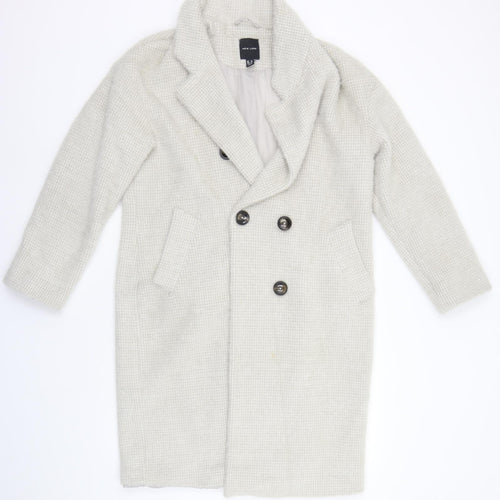 New Look Womens Grey   Jacket Coat Size 12