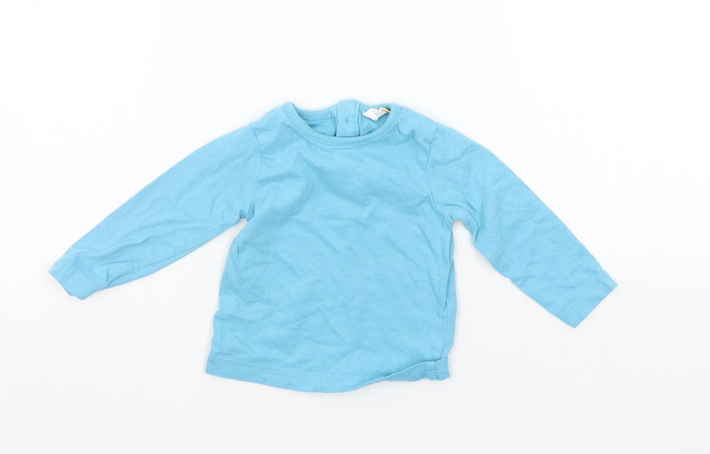 John Lewis Boys Blue   Basic T-Shirt Size 0-3 Months