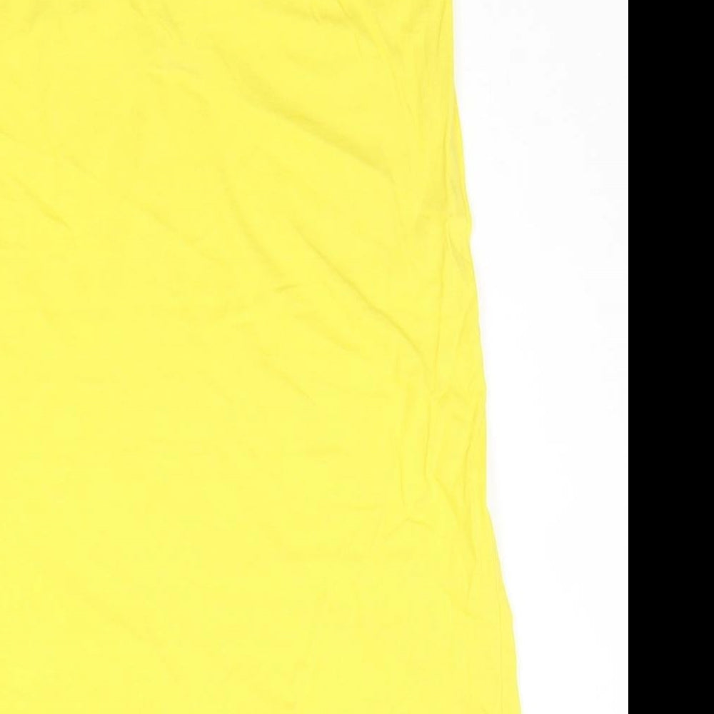 Dorothy Perkins Womens Yellow   Basic T-Shirt Size 10